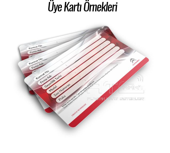 üye kartı örnekler